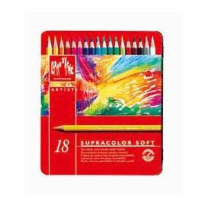 CARAND'ACHE SUPRACOLOR SOFT 水溶性 色鉛筆 スプラカラー ソフト 18色