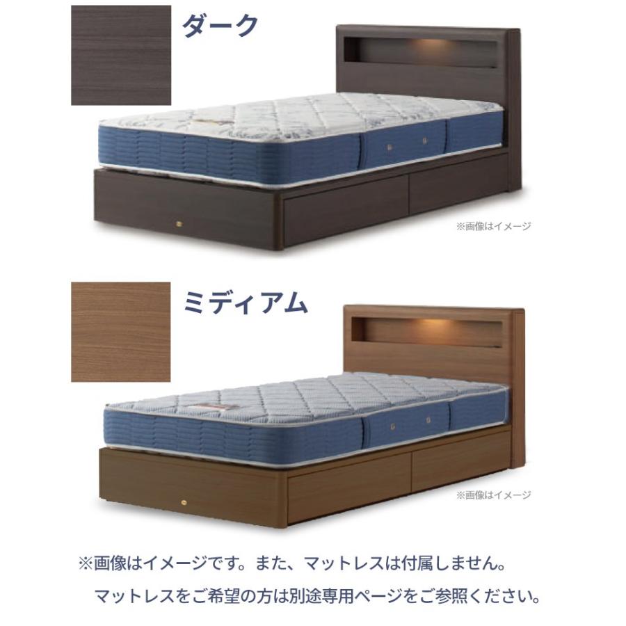 SIMMONS（シモンズ） ベッドフレーム 宮付き 引き出し 開梱設置