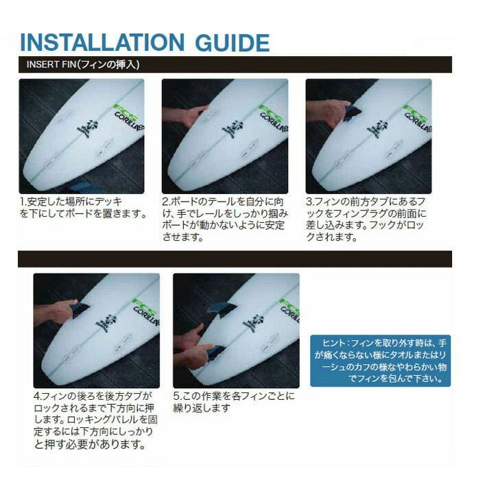 FCS FCS2 FIN フィン MID SIDE BYTE PG 3.6 Clear エフシーエス2
