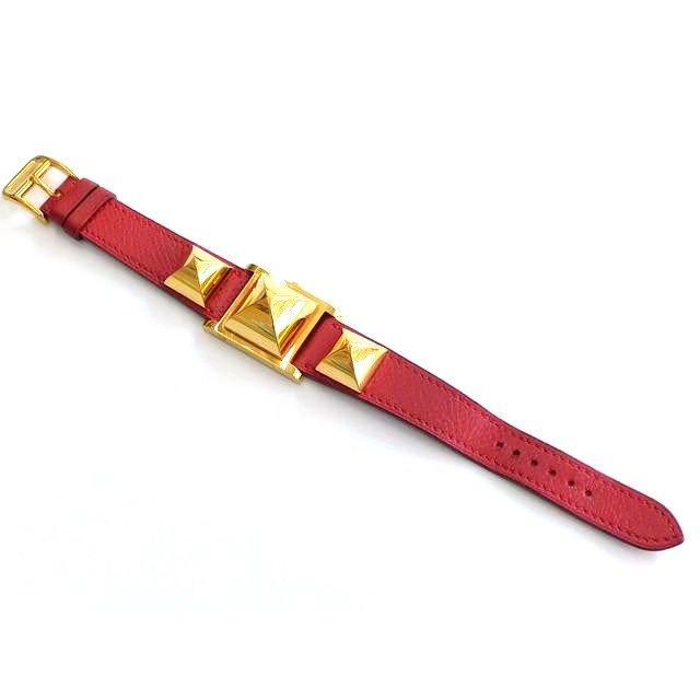 HERMES（エルメス） 時計 □ メドール ステンレス ゴールドカラー