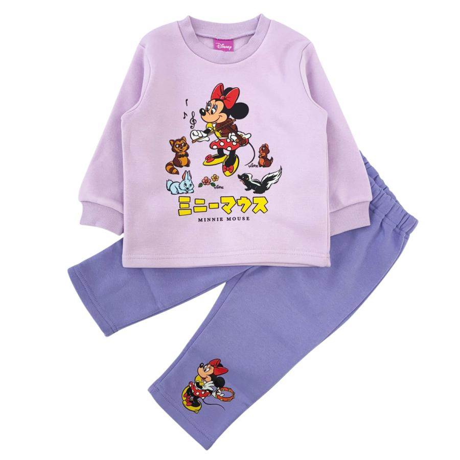 Disney（ディズニー） ミニーマウス パジャマ 裏起毛 暖かい 正規品
