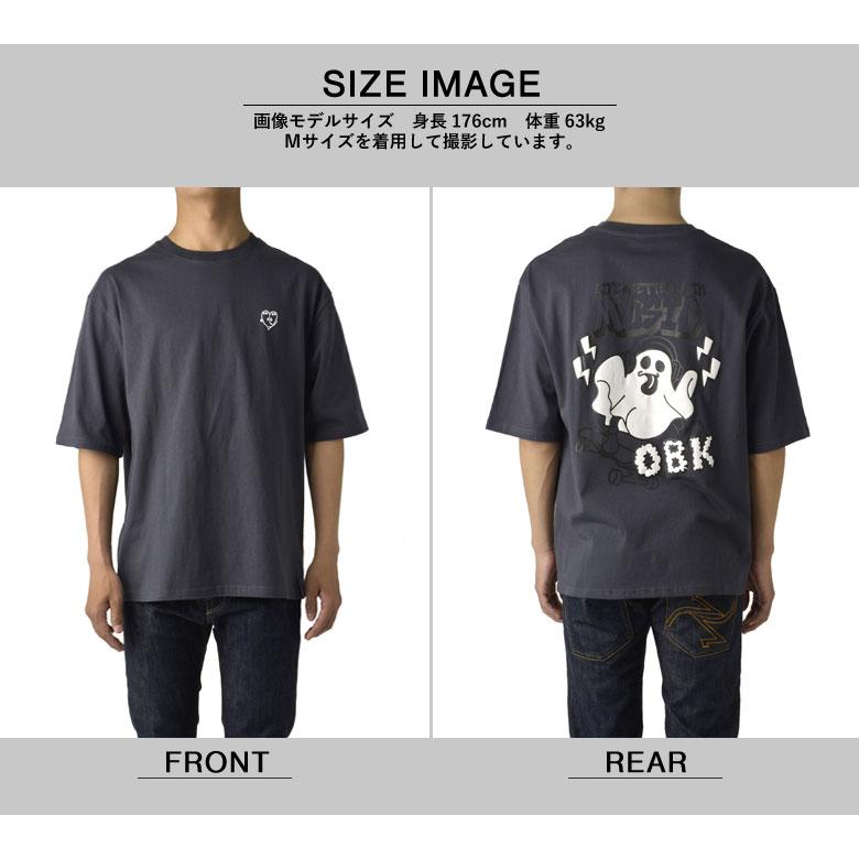 FLAG ON CREW メンズ バックプリント 半袖Tシャツ 発泡プリント