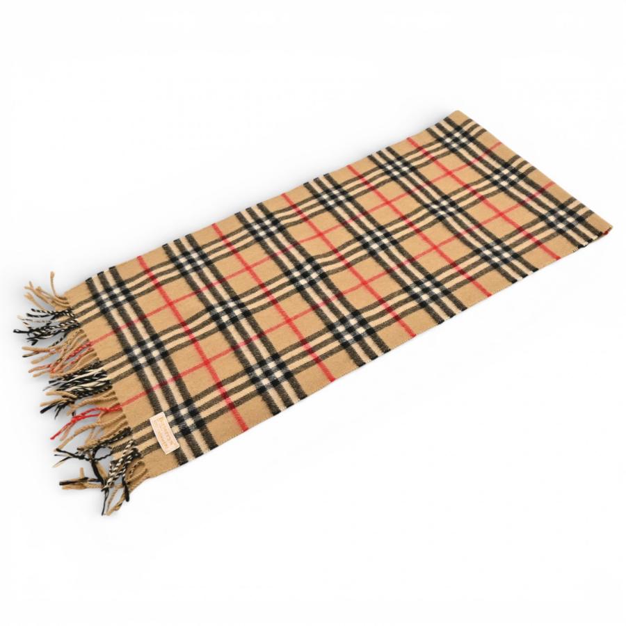 BURBERRY（バーバリー） マフラー ノバチェック ベージュ カシミヤ100