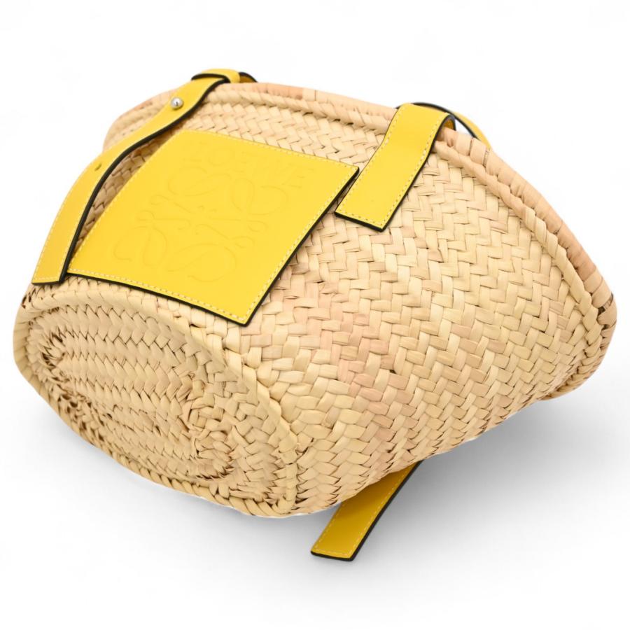 LOEWE（ロエベ） カゴバッグ アナグラム スモール イエロー Aランク