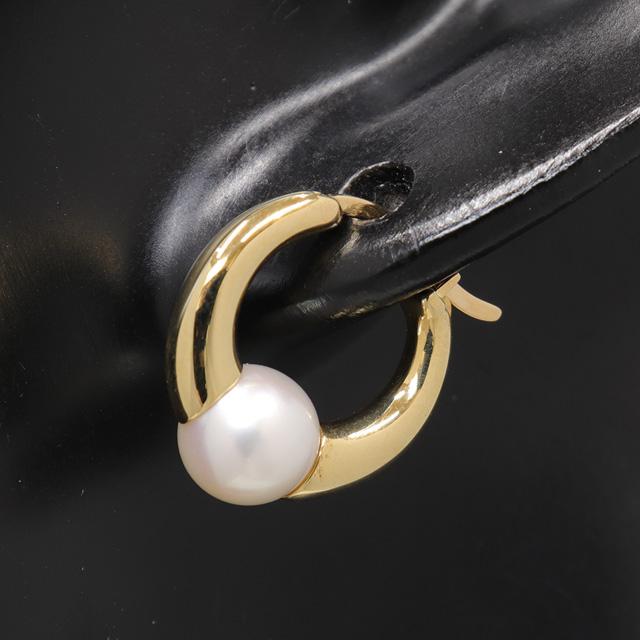 MIKIMOTO（ミキモト） （新品仕上げ済）ミキモト パール フープ ピアス