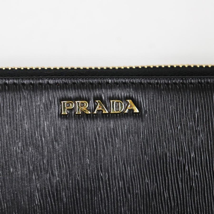 PRADA（プラダ） 【未使用】プラダ ラウンドファスナー長財布 レザー