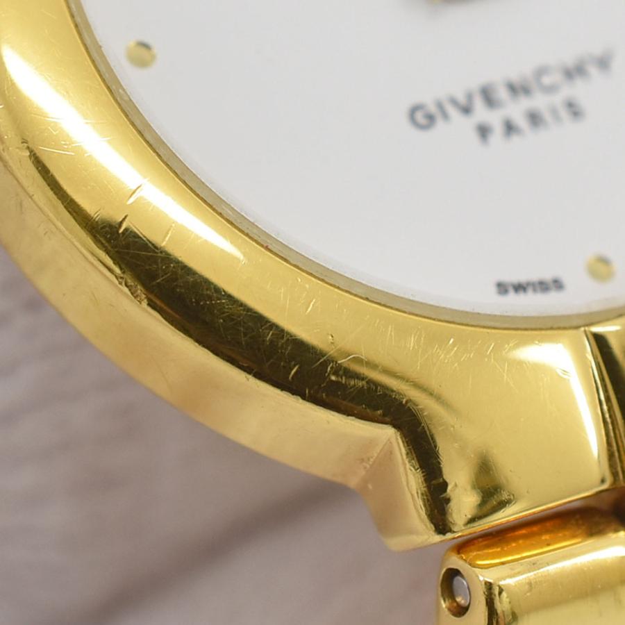 ジバンシー Givenchy 腕時計 バングル レディースウォッチ SS×QZ 白