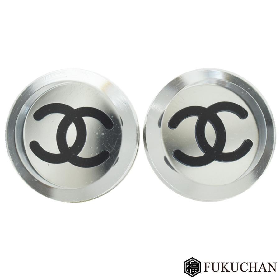 CHANEL（シャネル） ココマーク クリア ピアス 05V シルバー×クリア