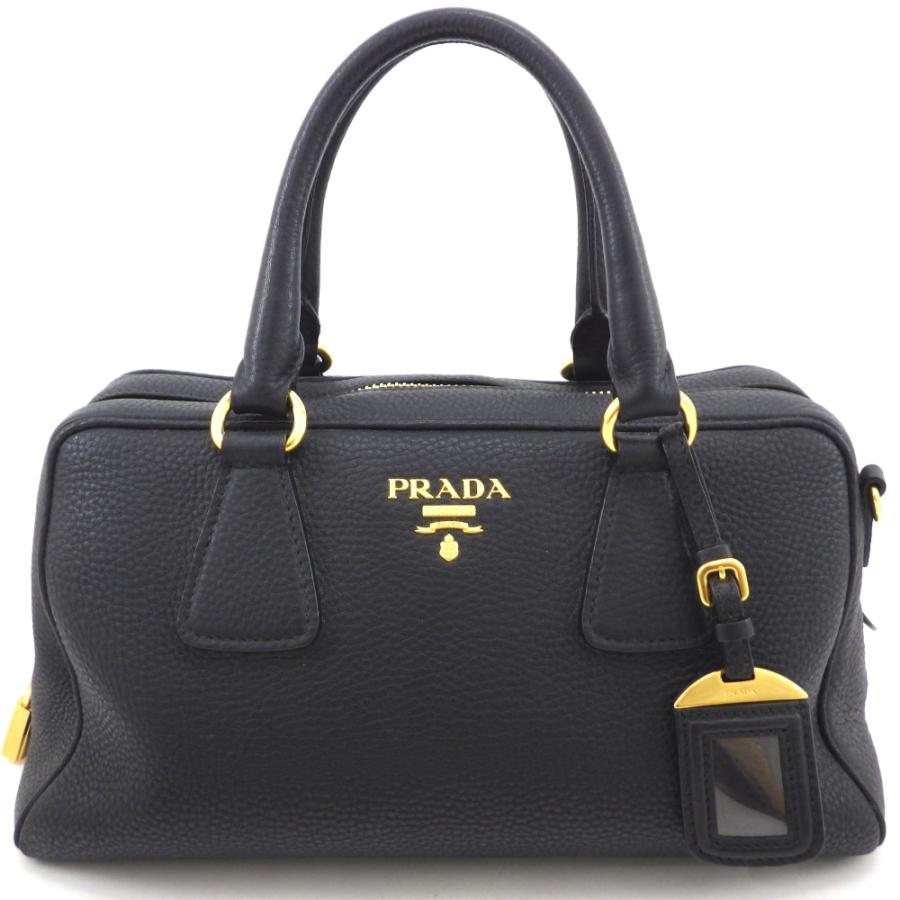 PRADA（プラダ） レザー ボストンバッグ ヴィッテロダイノ BL0867