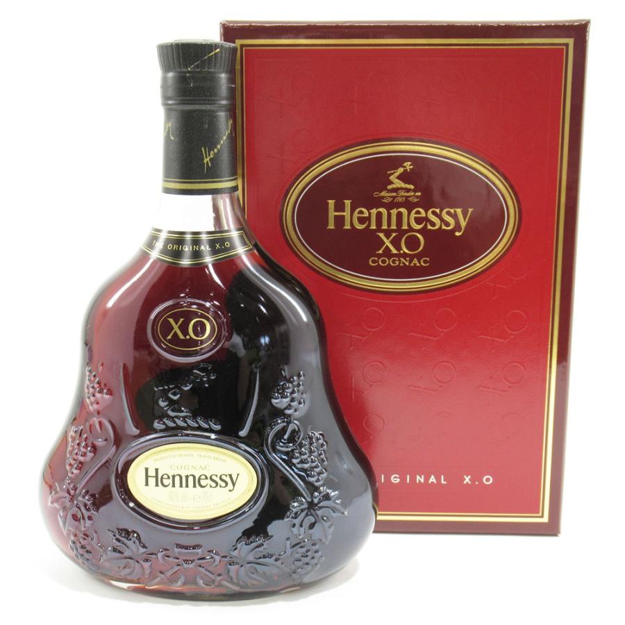 Hennessy ヘネシー XO コニャック クリアボトル 黒キャップ 未開栓