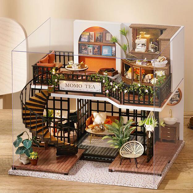 ドールハウス 手作り キット セット ミニチュア FOREST TEASHOP t