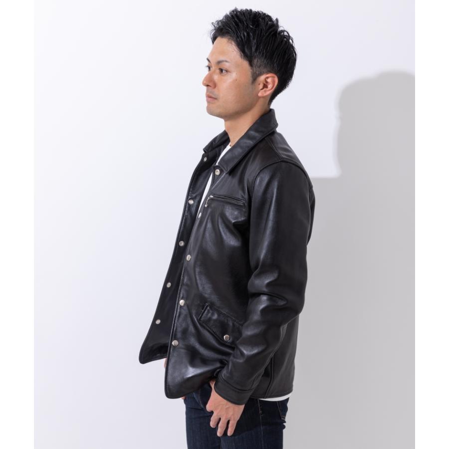 フリーダムレザー 革ジャン メンズ 本革 コーチジャケット レザー