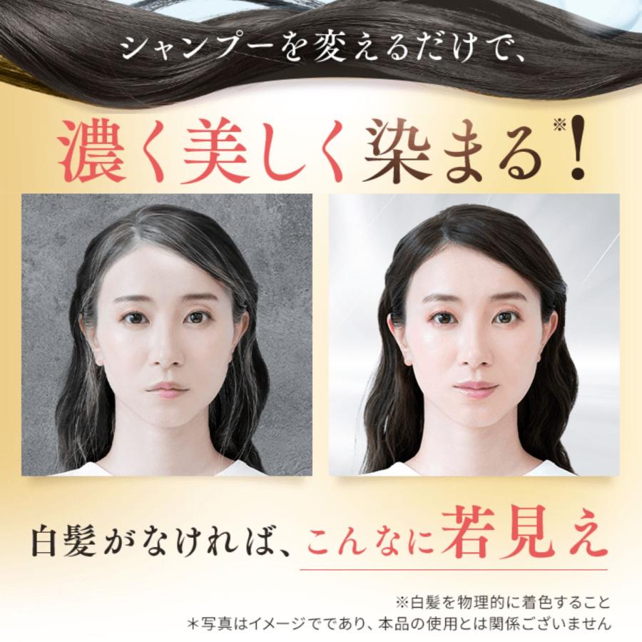 白髪染めシャンプー カラーシャンプー トリートメント不要 女性 男性