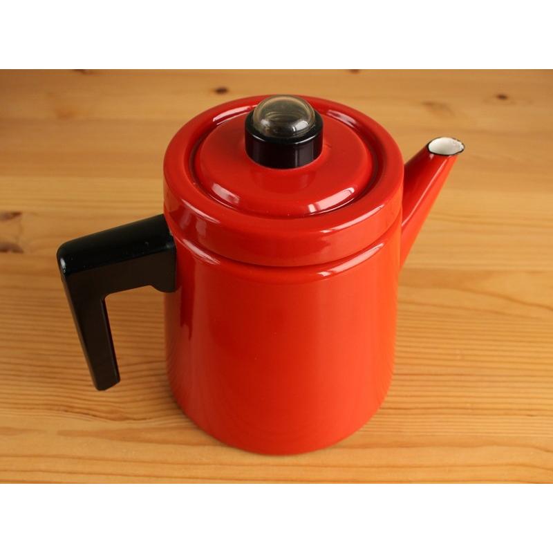 ARABIA（アラビア） フィネル コーヒー ポット レッド アンティ