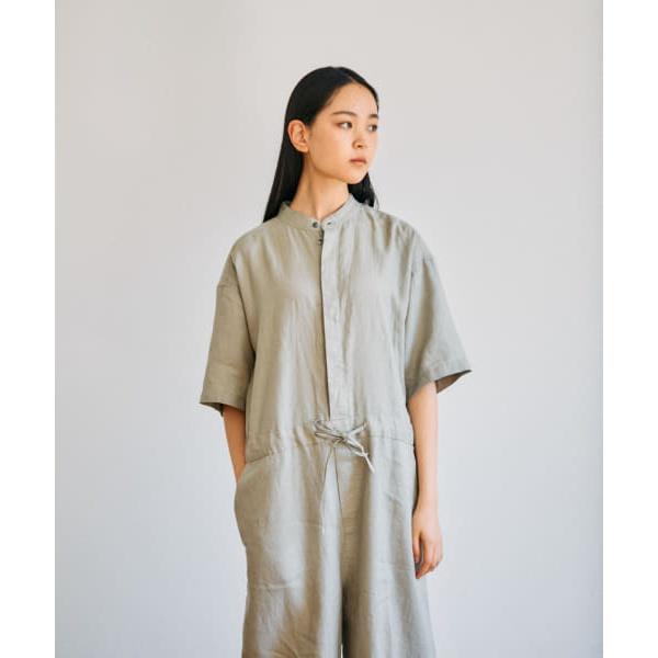 かぐれ リネンハーフスリーブオールインワン : マルイ(丸井)Yahoo!店