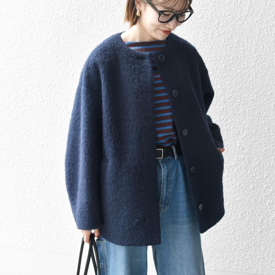 SHIPS any any: シャギー ノーカラー コクーン コート : マルイ(丸井