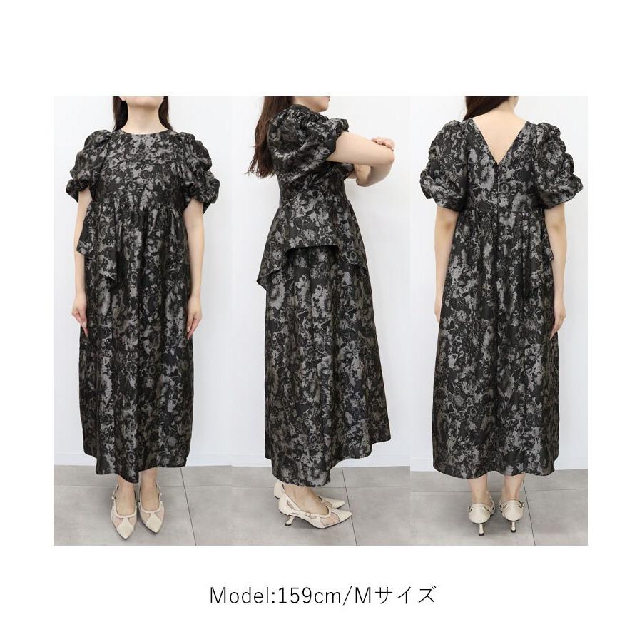 ANDRESD 【ANDRESD】bubble sleeve jacquard dress : マルイ(丸井