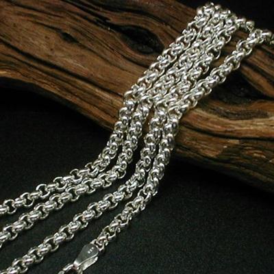 ネックレス メンズ シルバー925 ロールチェーン 50cm4.5mm シルバー