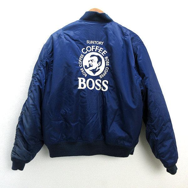 □レトロ 古着□サントリー ボスジャン/BOSS MA-1フライトジャケット