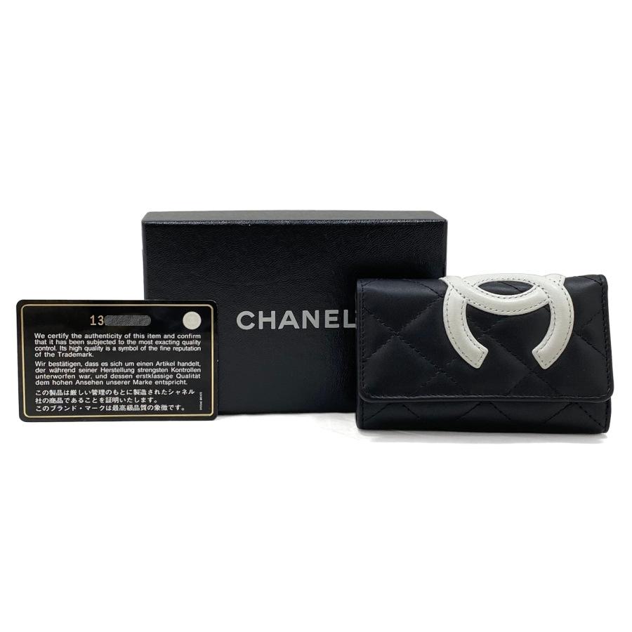 CHANEL 高級感あり キーケース エンメル ブラック 最新版】CHANEL