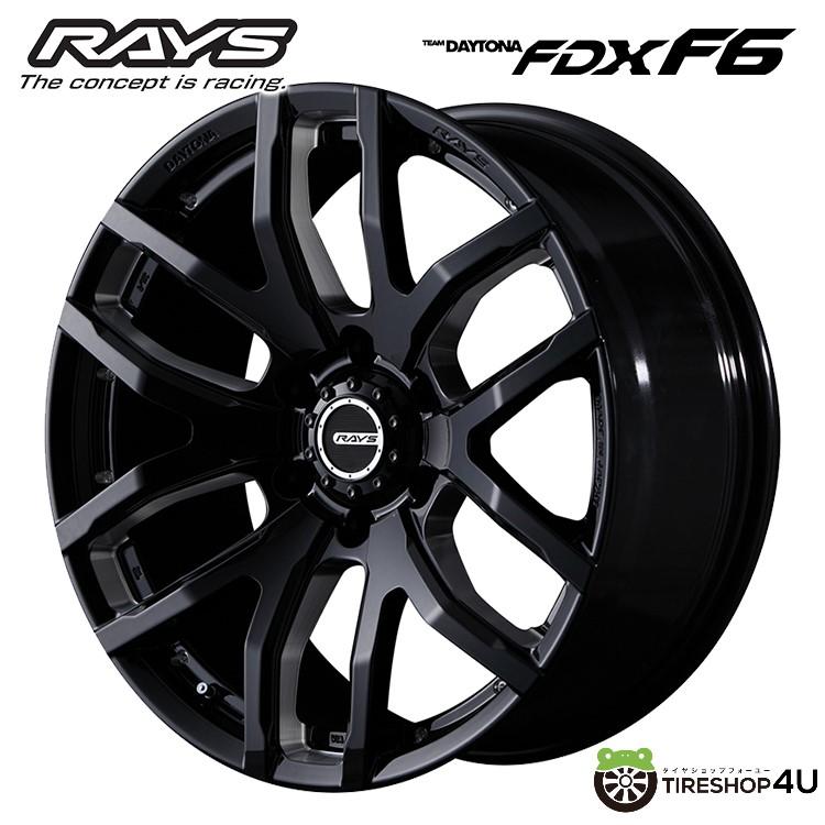 RAYS RAYS TEAM DAYTONA FDX F6 17x8.0J 6/139.7 +20 B8 ブラック