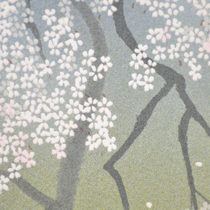 中島千波/ 『 臥龍桜爛漫』 シルクスクリーン ed．P・P 絵画 洋画