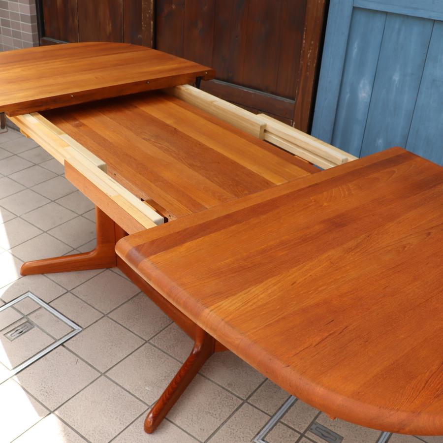 GUDME グドメ チーク無垢材 伸長式ダイニングテーブル 北欧家具