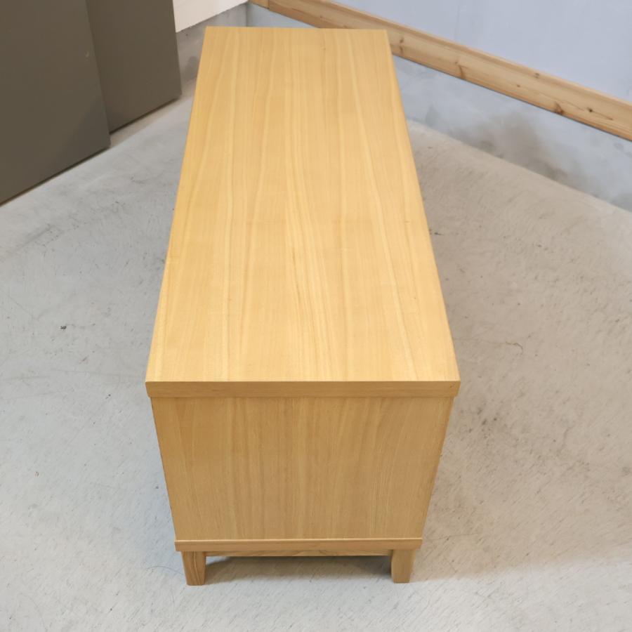 無印良品（MUJI） 木製シェルフ タモ材 ローボード 本棚 飾り棚 ブック