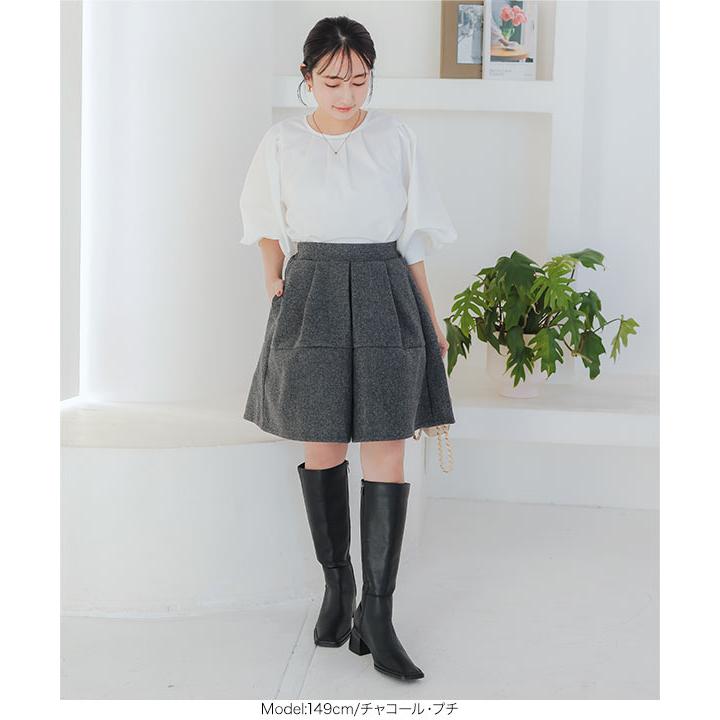 KOBE LETTUCE（神戸レタス） キュロットスカート ひざ丈 40代 50代
