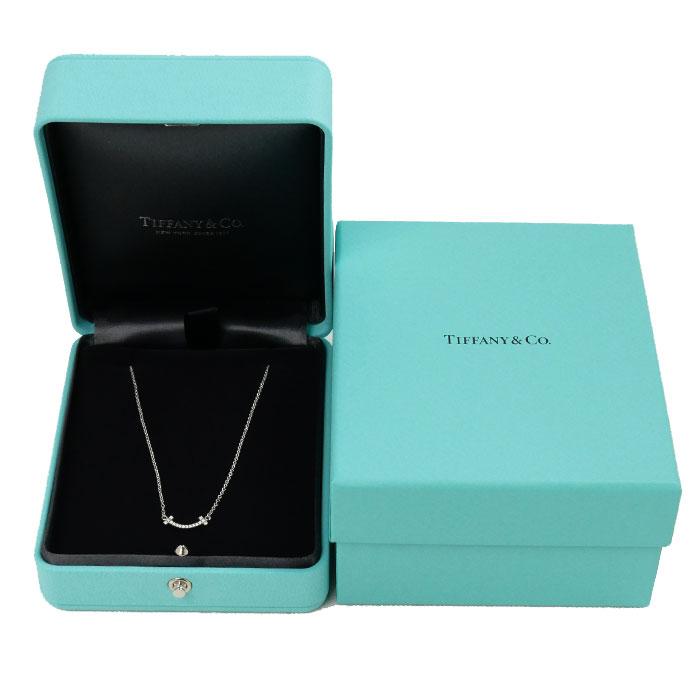 TIFFANY&Co.（ティファニー） K18WG ホワイトゴールド Tスマイル ミニ
