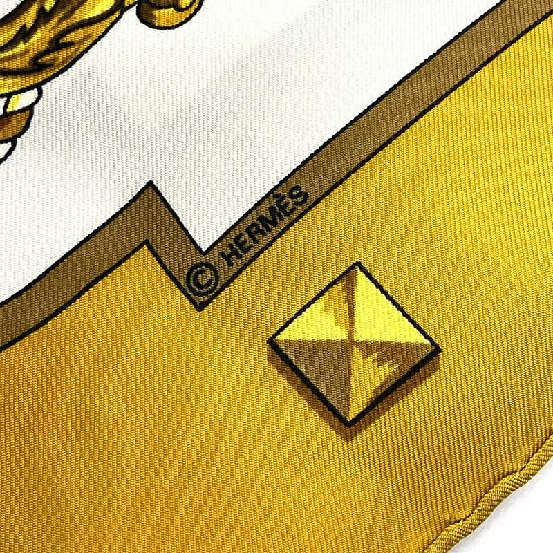 HERMES（エルメス） スカーフ カレ90 90cm シルク 100％ LES CLES THE