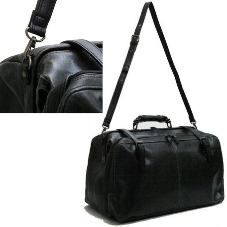 レトロ アウトポケットダレスボストン本革付属 トラベルバッグ 1484-01