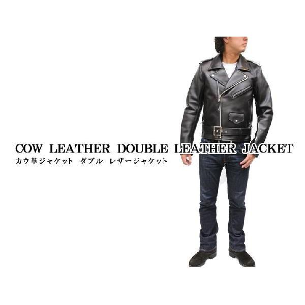 メンズ ライダースジャケット ライダーズジャケット ダブル レザー