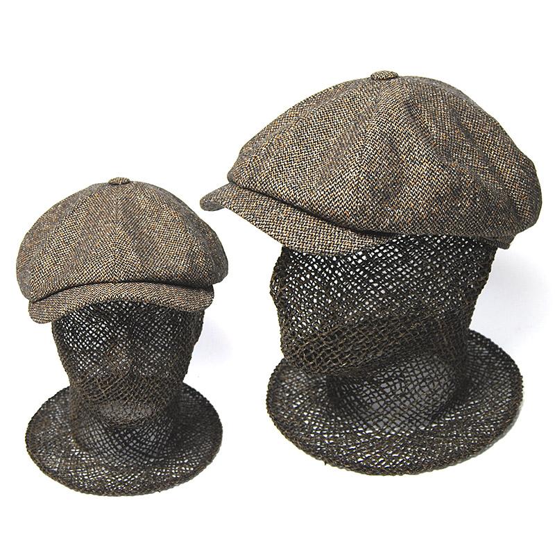 ソルト＆ペッパー8枚はぎハンチング WIGENS ヴィーゲン Newsboy Retro