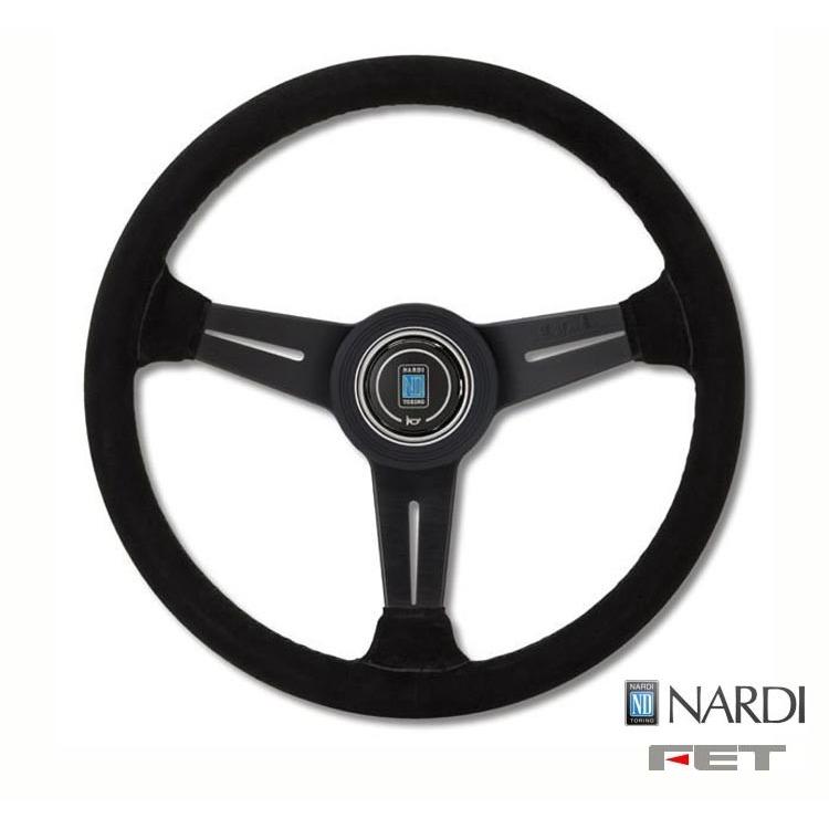 FET NARDI CLASSIC LEATHER 36φ ] 360mm スエードレザー ブラック