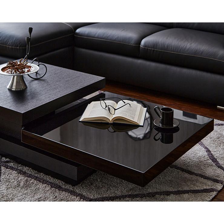 テーブル センターテーブル ローテーブル テリー 幅105 ブラック