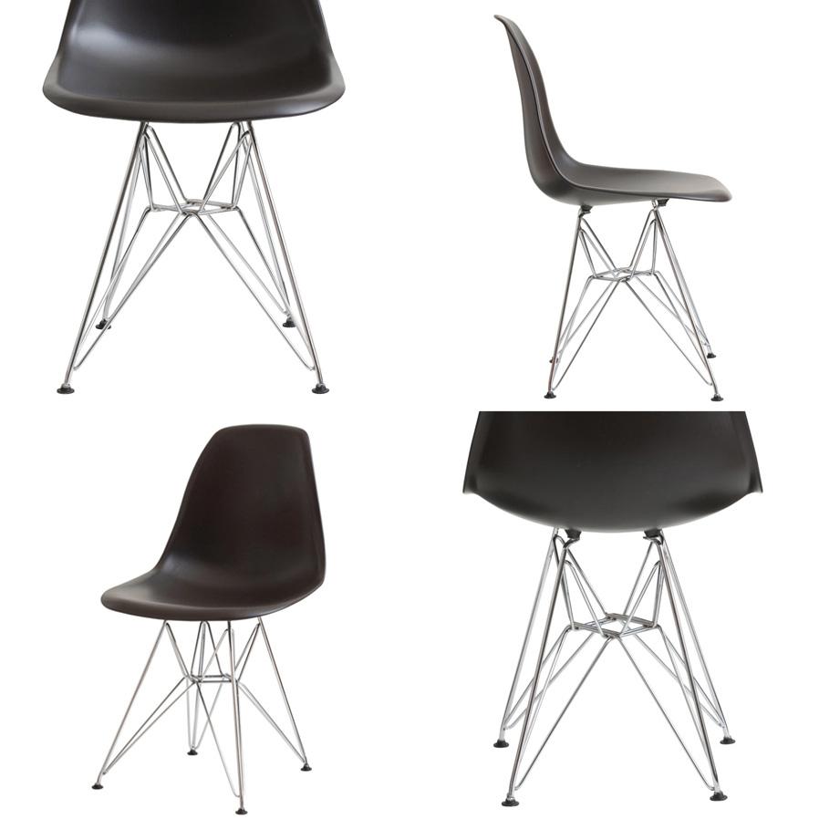 イームズ エッフェルベース グライズ4個セット DSW DSR Eames