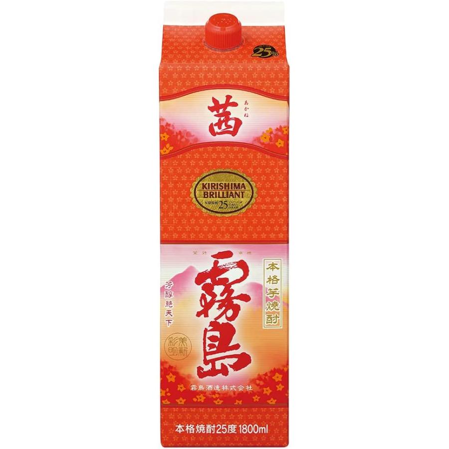 茜霧島 本格芋焼酎 25度 1.8Lパック : 酒の抱井良造商店 - 通販