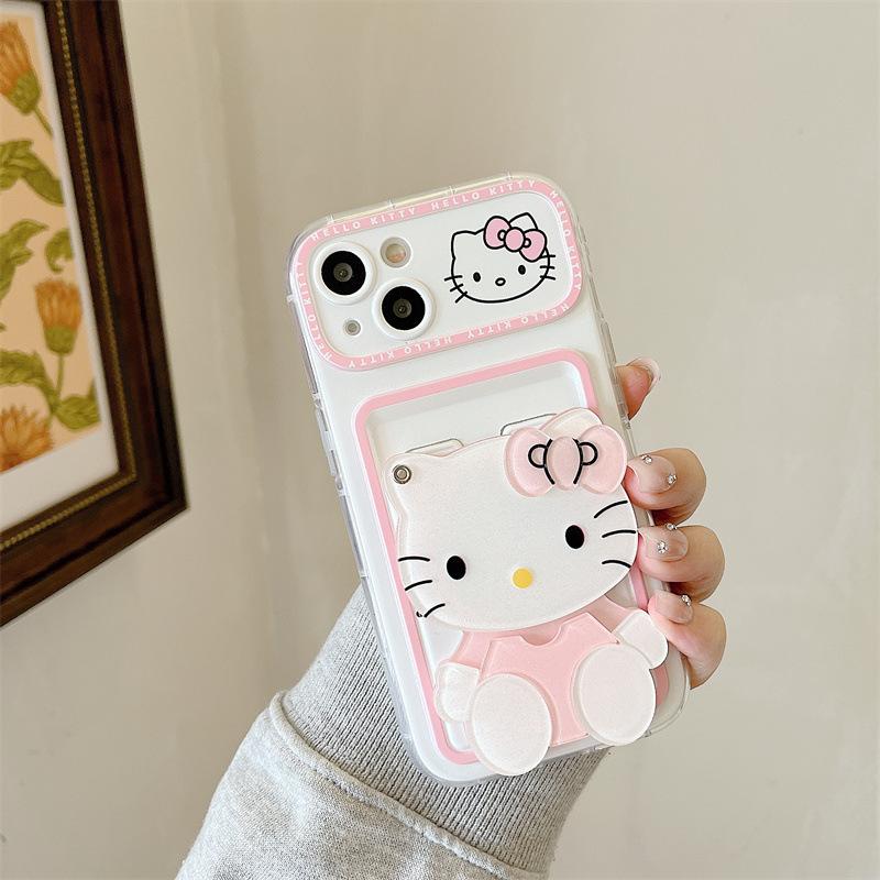 Hello Kitty ハローキティ iphone16 スマホケース 鏡 携帯ケース