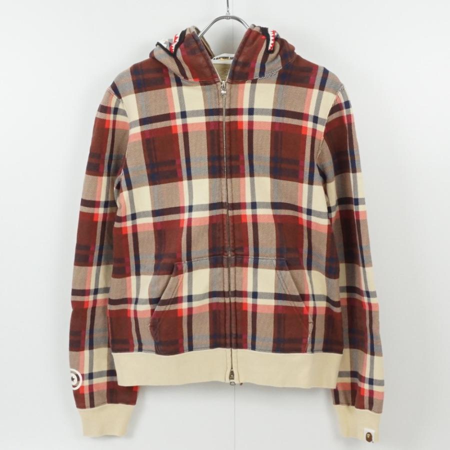 A BATHING APE（アベイシングエイプ） ラブジェネチェックシャーク