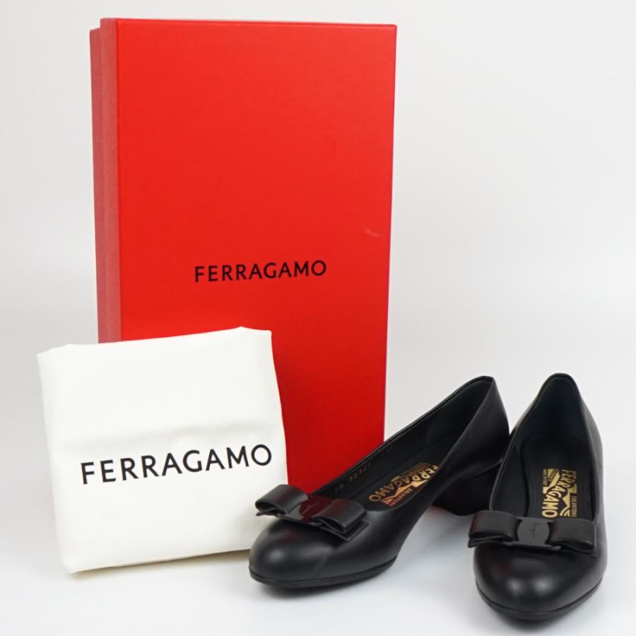 FERRAGAMO（フェラガモ） ヴァラパンプス ブラック サイズ5 1/2 約23cm