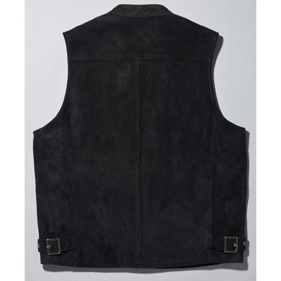 カドヤ（KADOYA） KADOYA LEATHER RIDERS VEST / スウェードブラック