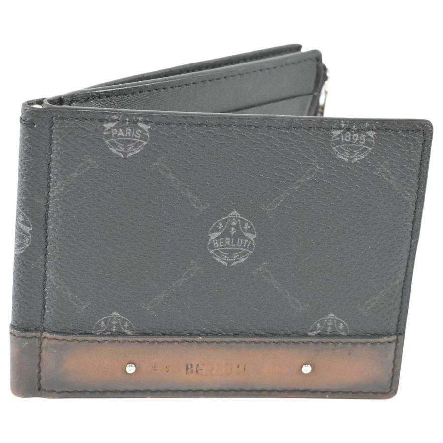 Berluti（ベルルッティ） クリップ キャンバス＆レザー ウォレット