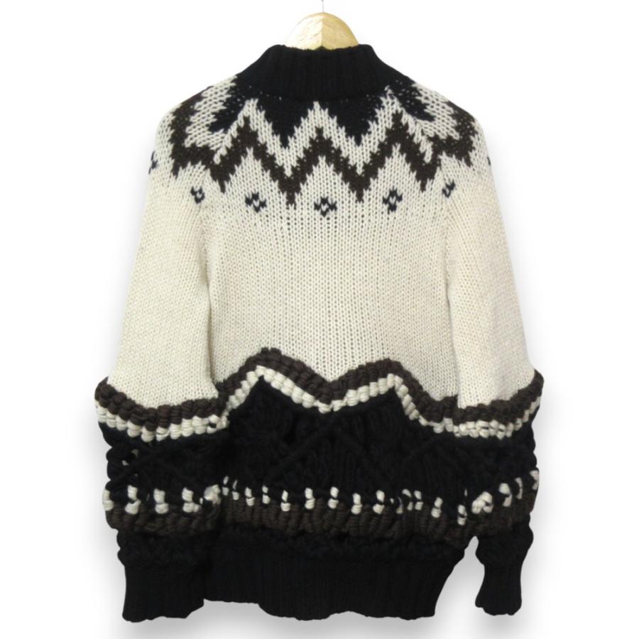 sacai（サカイ） 美品 20AW sacai ウール100％ ノルディック柄 かぎ