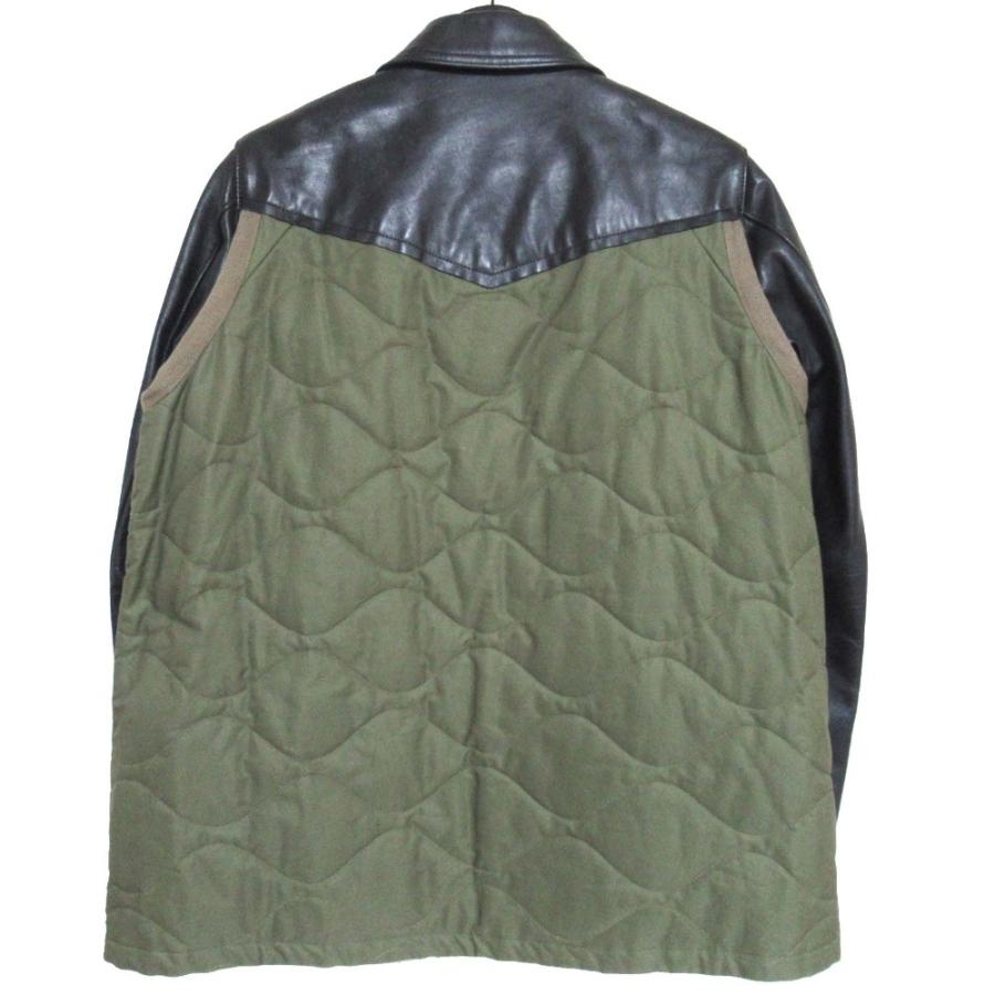 sacai（サカイ） 美品 21AW sacai キルティング×レザー ドッキング