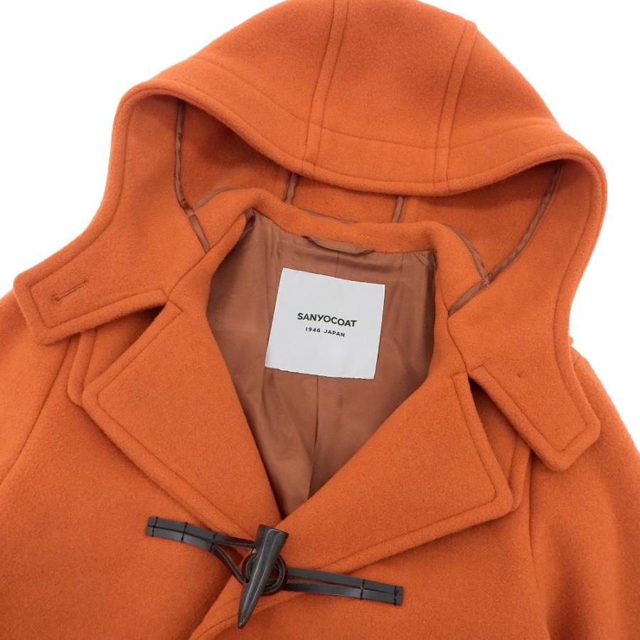 美品 SANYOCOAT サンヨーコート ウールメルトン ダッフルコート 36