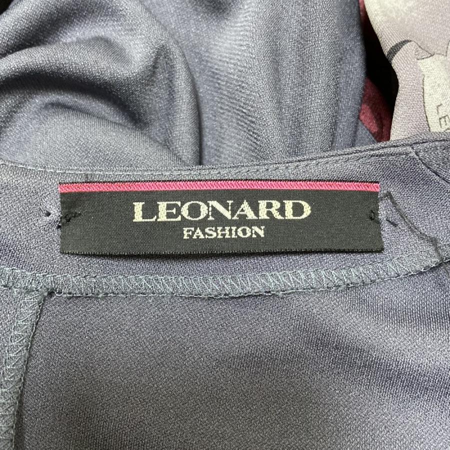 LEONARD（レオナール） 良品 カンカン ペイズリー ミニワンピース