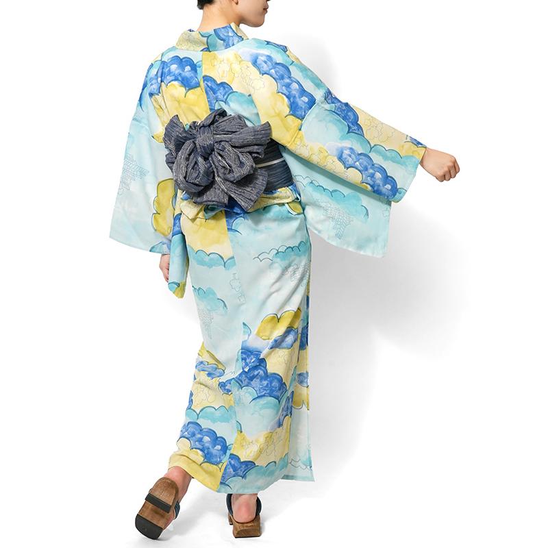 浴衣 tsumori chisato セオアルファ 雲 森 街 水色 レディース 夏着物
