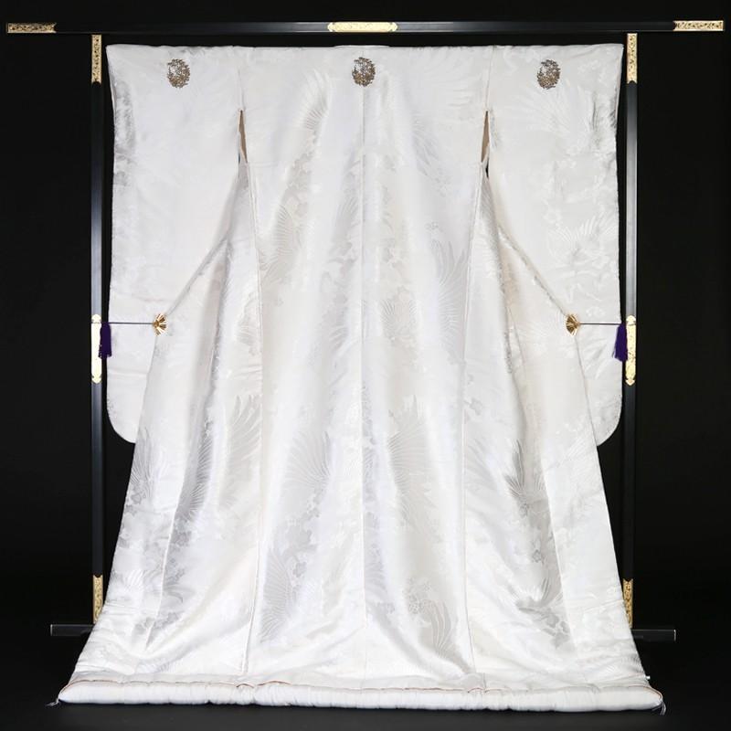 正絹 高級「白無垢フルセットレンタル」150-165cm/掛替セット割引
