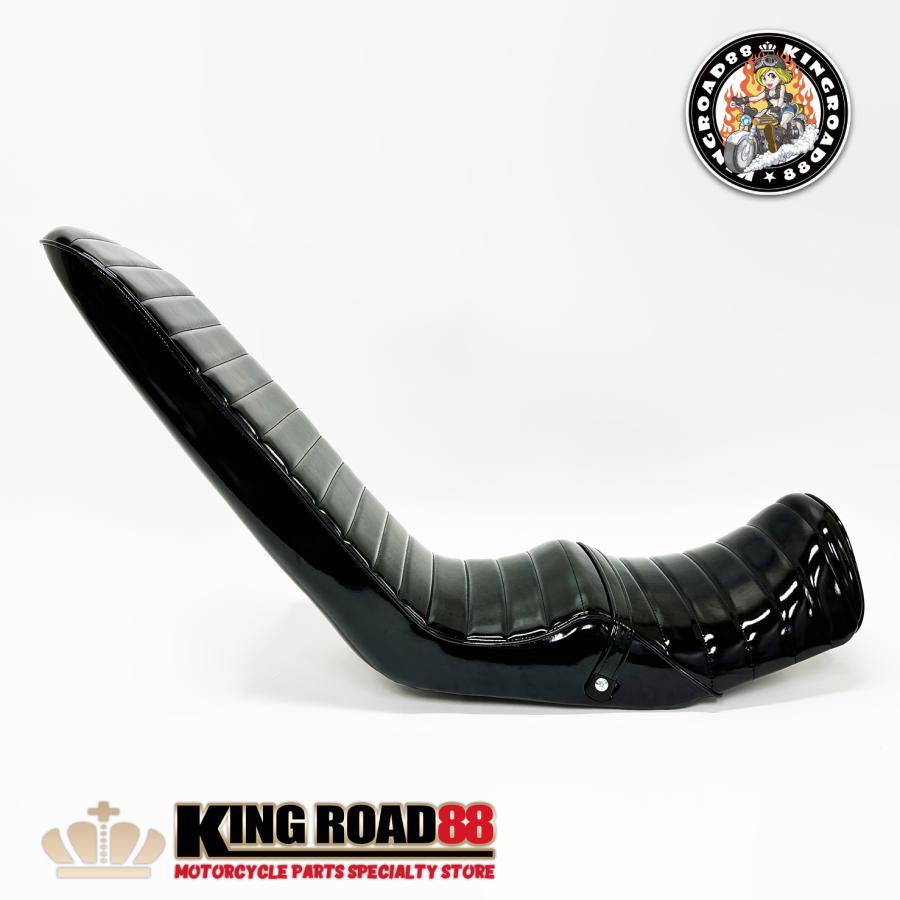 三段シート XJR400 前期 4HM KingRoad88 エナメル ブラック 3段シート